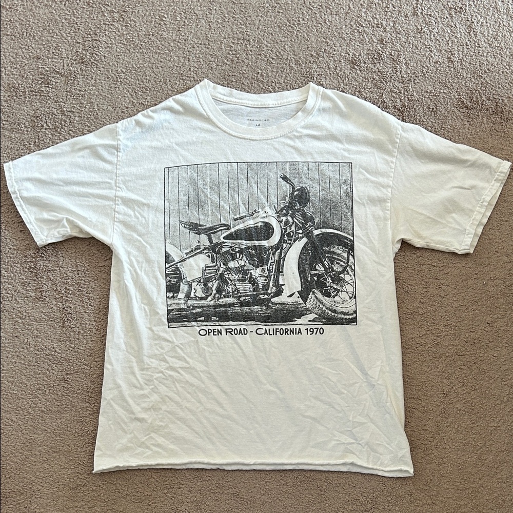Urban Outfitters White Open Road Graphic T-shirt
